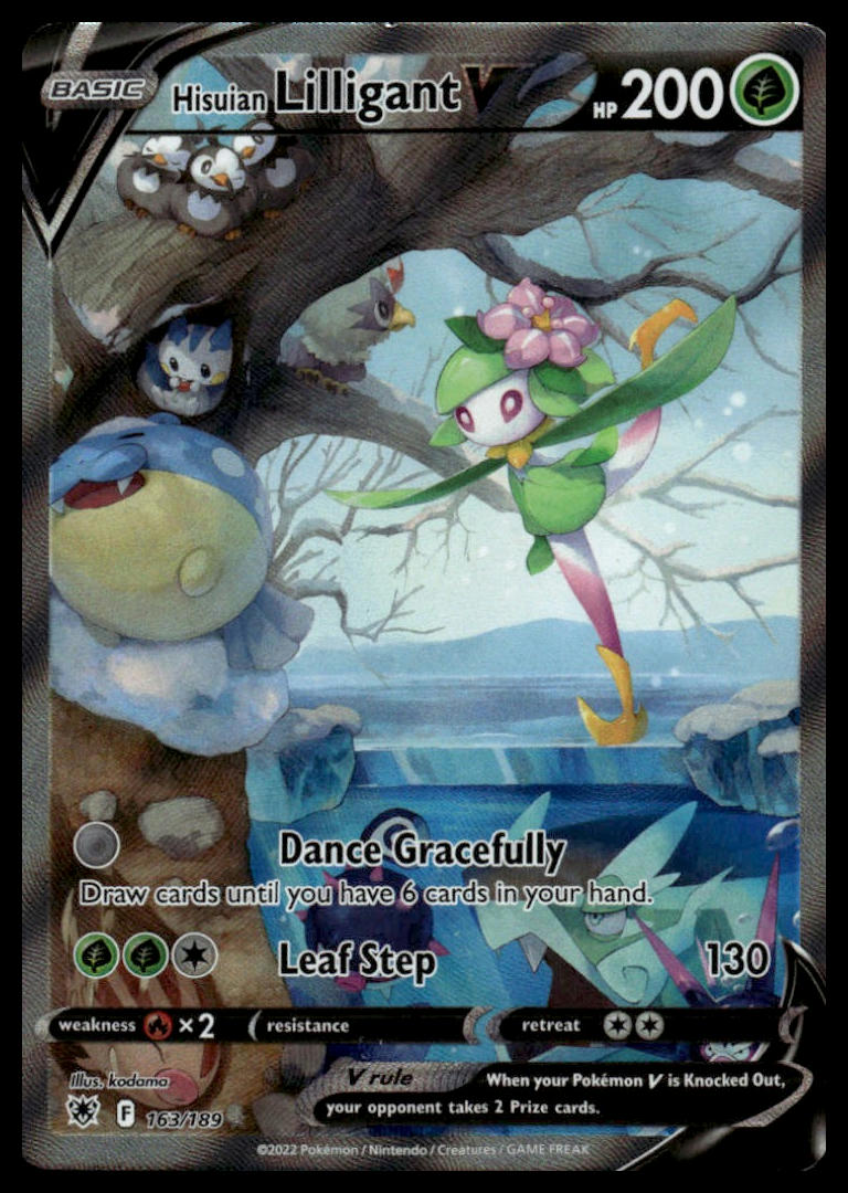 Pokemon TCG Hisuian Lilligant V #163/189 SWSH10: Astral Radiance