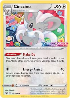 Pokemon Cinccino SWSH009 SWSH Black Star Promos