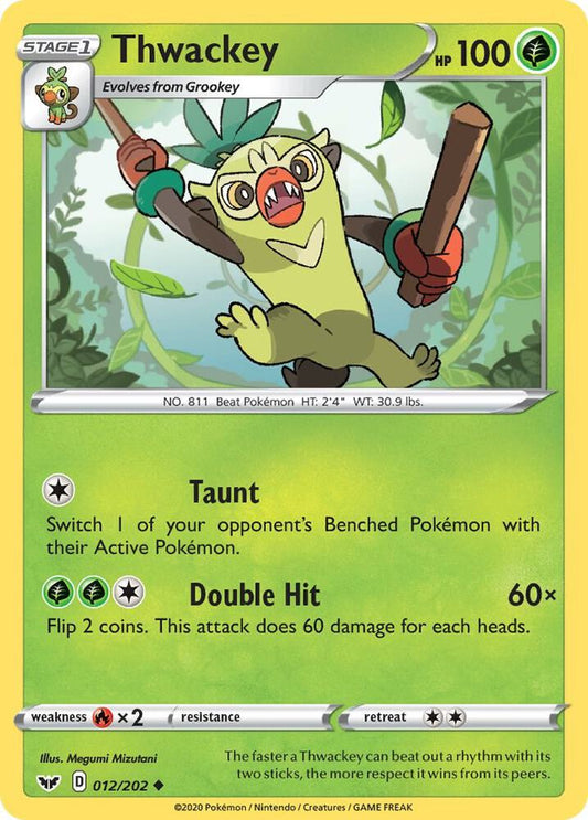 Pokemon Thwackey 12/202 Sword & Shield