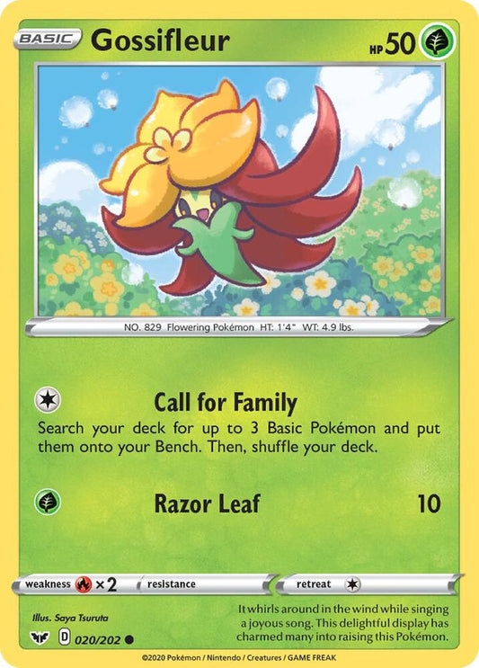 Pokemon Gossifleur 20/202 Sword & Shield