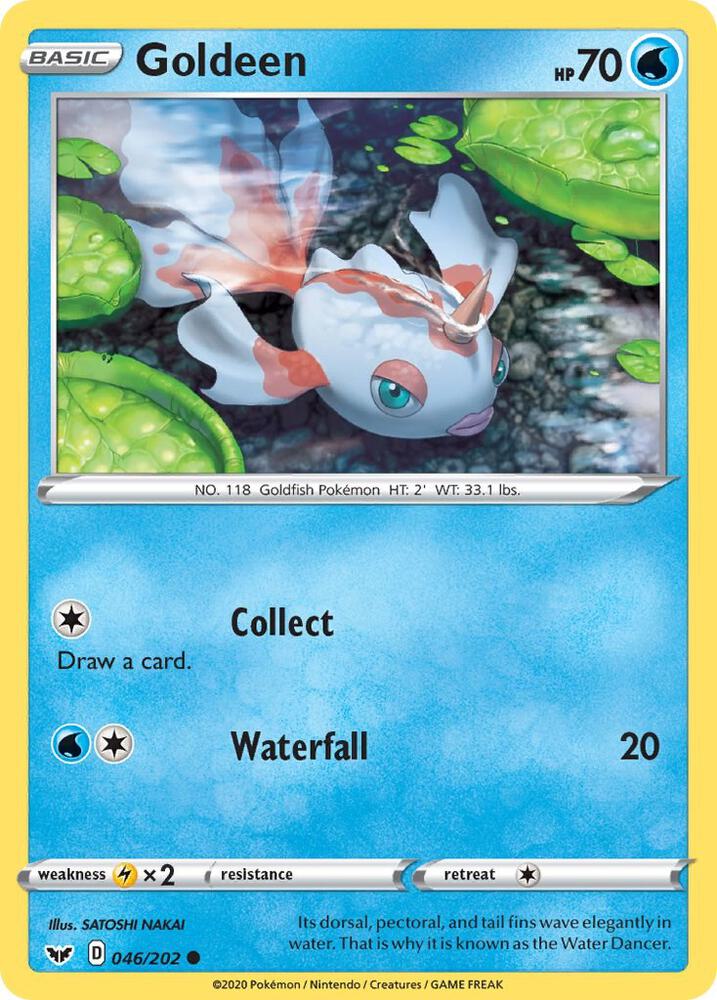Pokemon Goldeen 46/202 Sword & Shield
