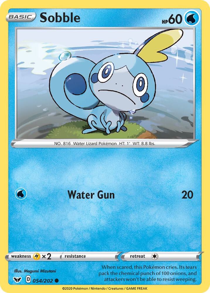 Pokemon Sobble 54/202 Sword & Shield