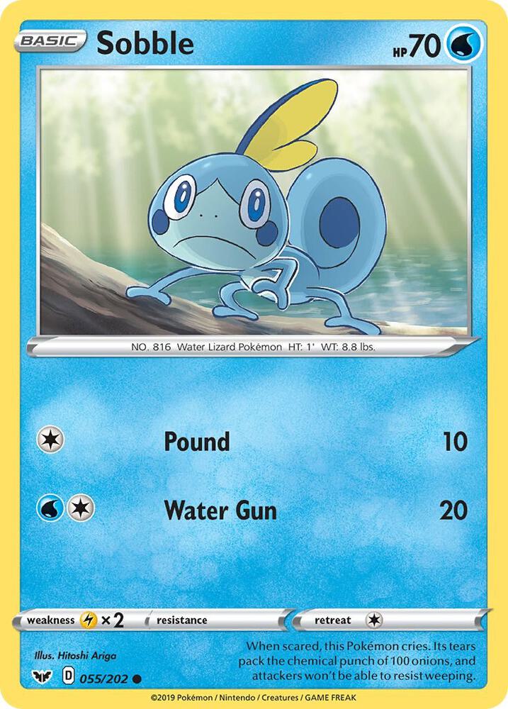 Pokemon Sobble 55/202 Sword & Shield