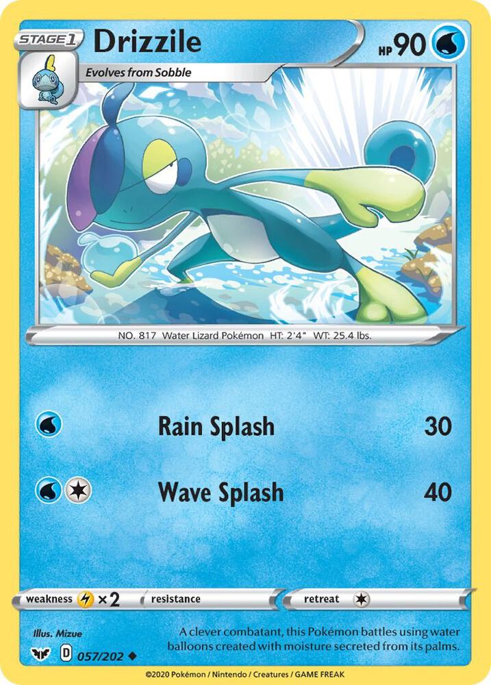 Pokemon Drizzile 57/202 Sword & Shield