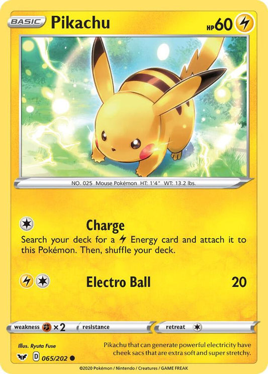 Pokemon Pikachu 65/202 Sword & Shield