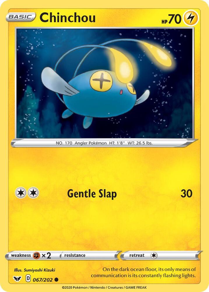Pokemon Chinchou 67/202 Sword & Shield
