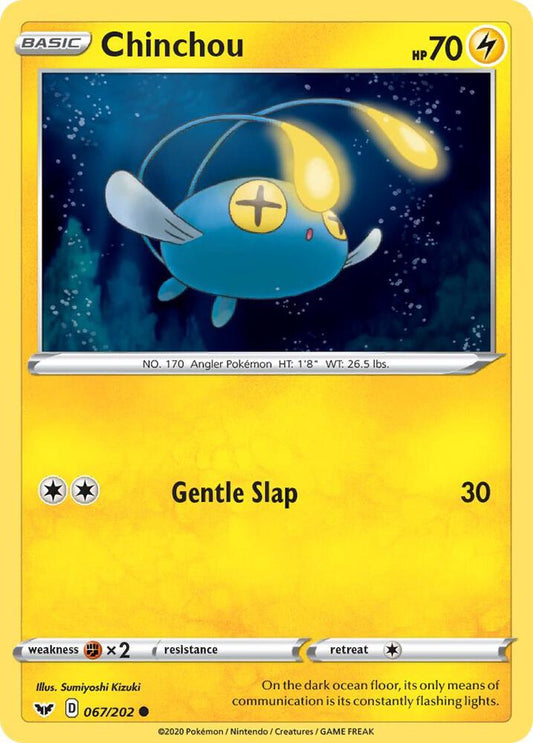 Pokemon Chinchou 67/202 Sword & Shield