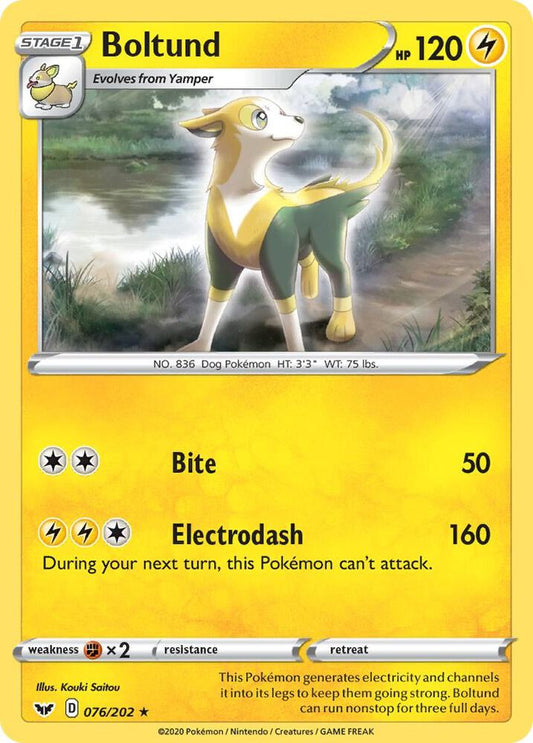 Pokemon Boltund 76/202 Sword & Shield