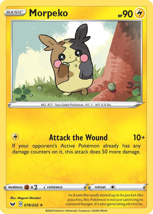 Pokemon Morpeko 78/202 Sword & Shield