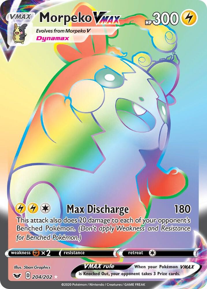Pokemon Morpeko VMAX 204/202 Sword & Shield