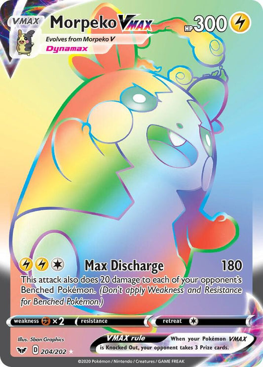 Pokemon Morpeko VMAX 204/202 Sword & Shield