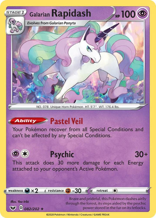 Pokemon Galarian Rapidash 82/202 Sword & Shield
