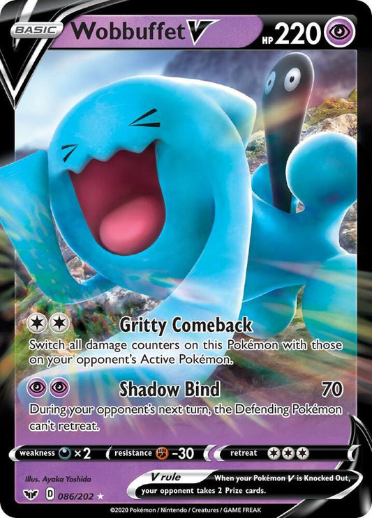 Pokemon Wobbuffet V 86/202 Sword & Shield