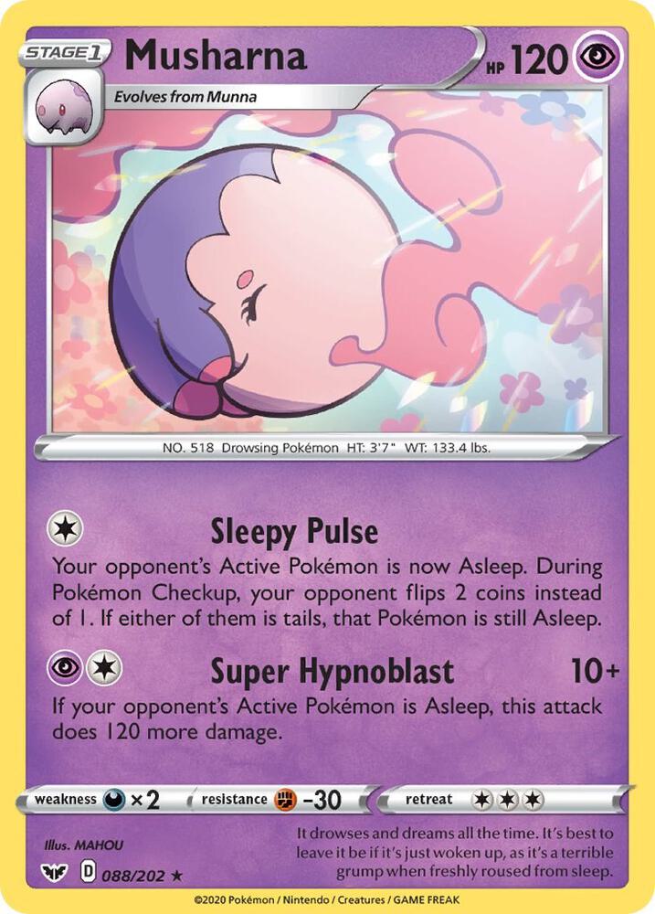 Pokemon Musharna 88/202 Sword & Shield