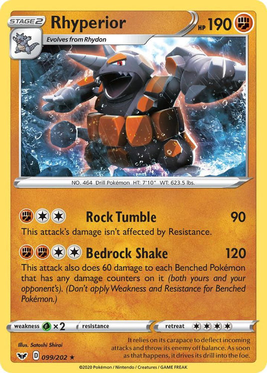 Pokemon Rhyperior 99/202 Sword & Shield