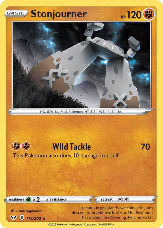 Pokemon Stonjourner 114/202 Sword & Shield