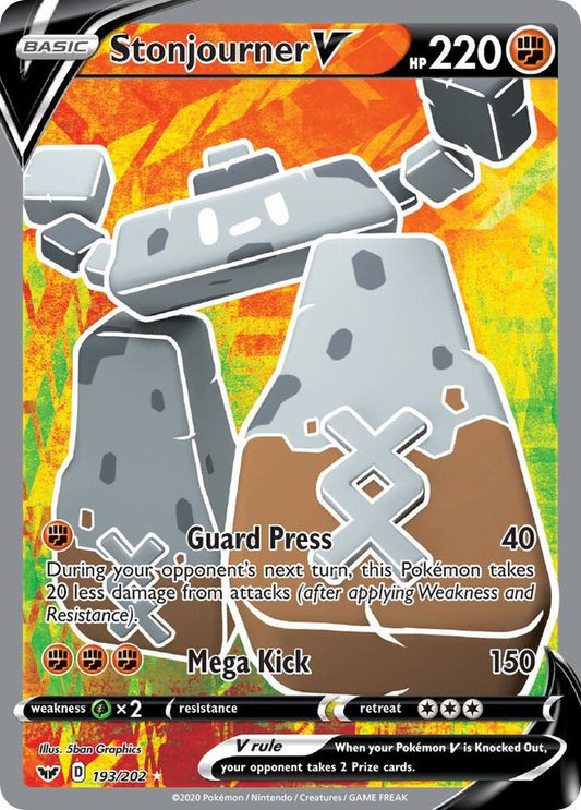 Pokemon Stonjourner V 193/202 Sword & Shield