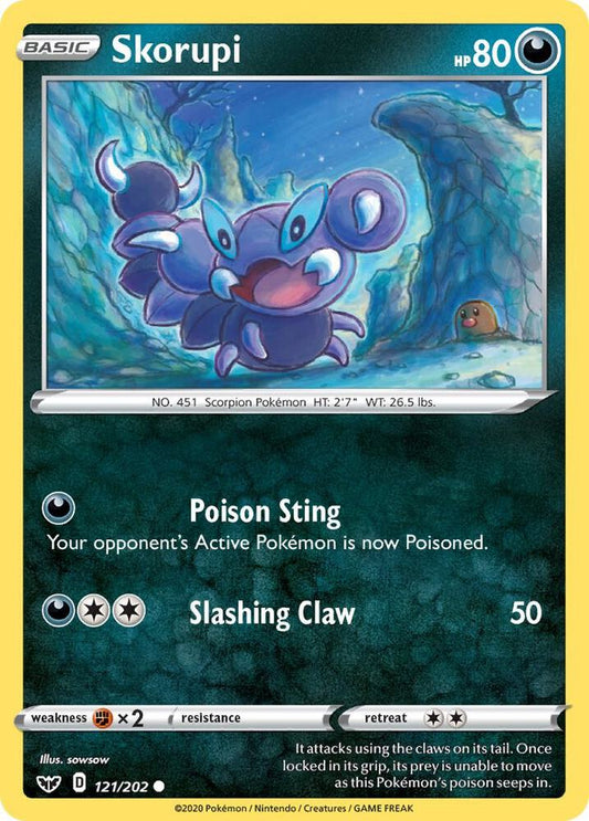 Pokemon Skorupi 121/202 Sword & Shield