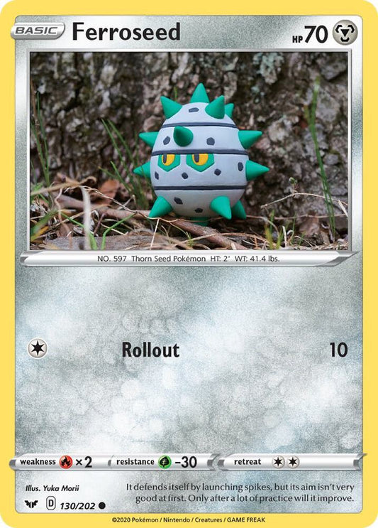 Pokemon Ferroseed 130/202 Sword & Shield