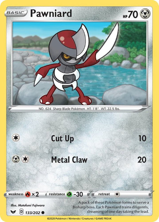 Pokemon Pawniard 133/202 Sword & Shield