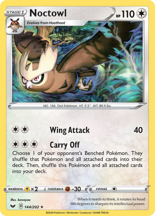 Pokemon Noctowl 144/202 Sword & Shield