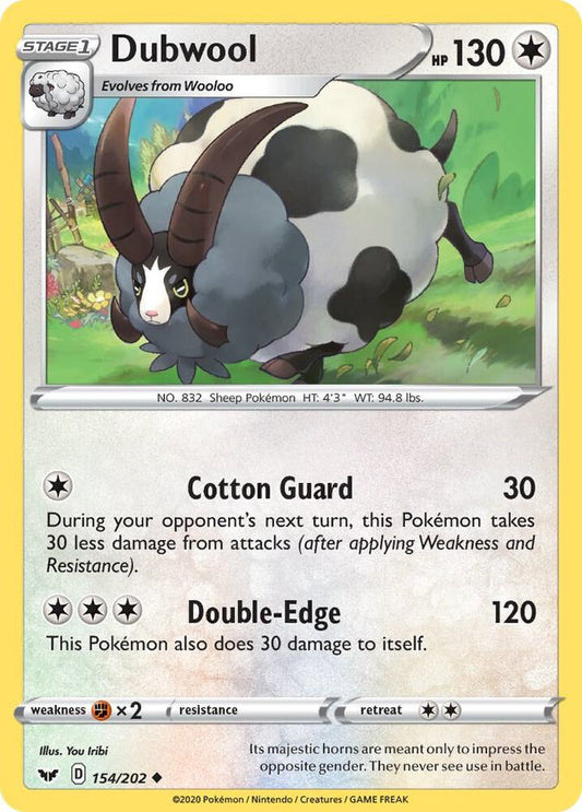 Pokemon Dubwool 154/202 Sword & Shield