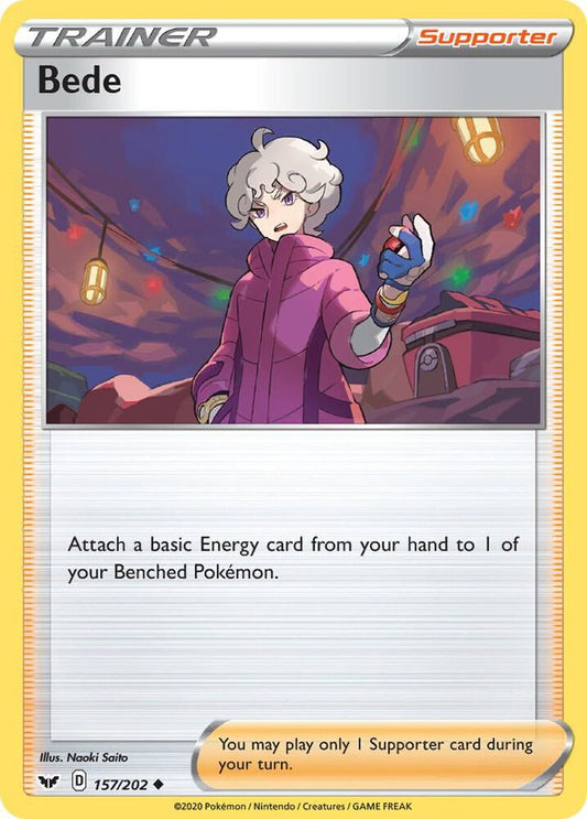 Pokemon Bede 157/202 Sword & Shield
