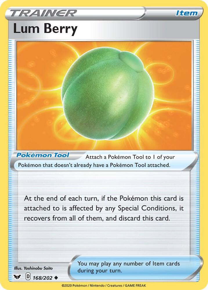 Pokemon Lum Berry 168/202 Sword & Shield