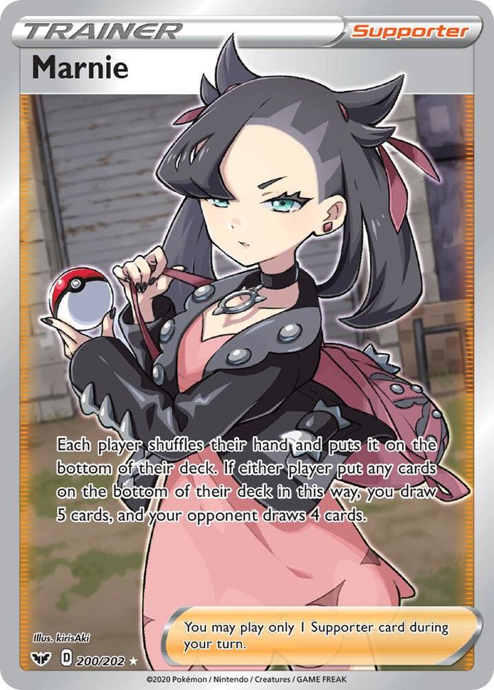Pokemon Marnie 200/202 Sword & Shield