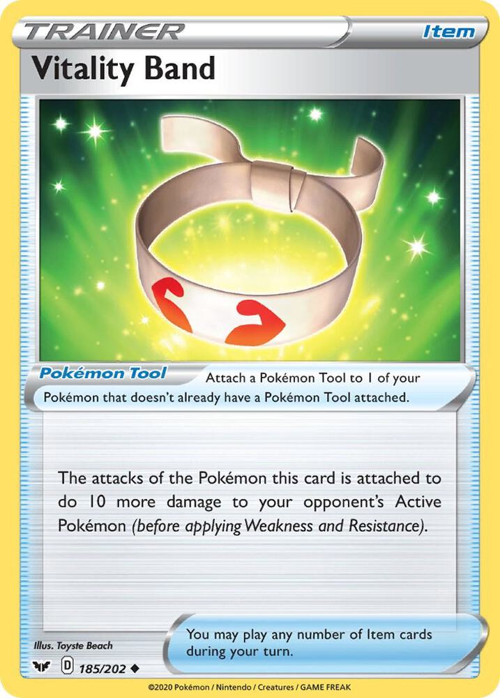 Pokemon Vitality Band 185/202 Sword & Shield