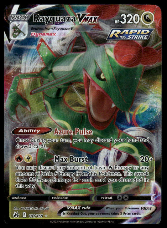 Pokemon TCG Rayquaza VMAX (101) #101/159 Crown Zenith