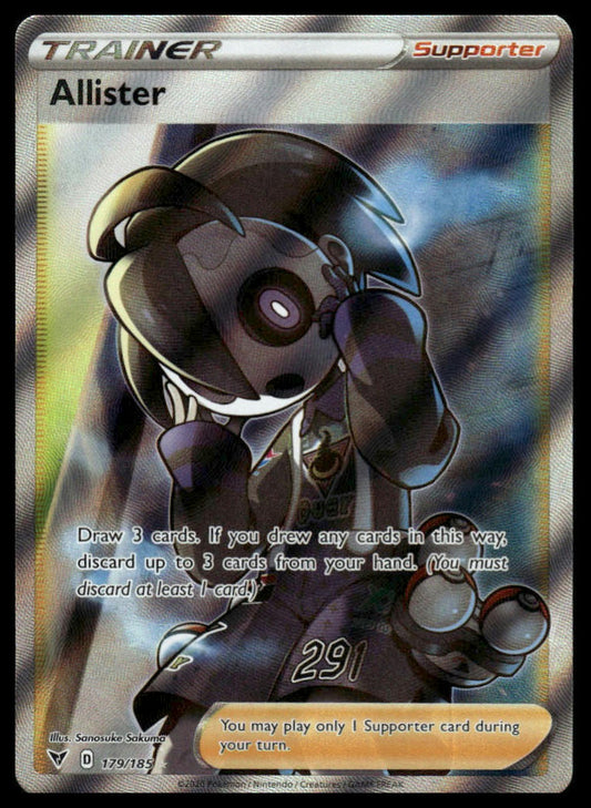 Pokemon TCG Allister (Full Art) #179/185 SWSH04: Vivid Voltage