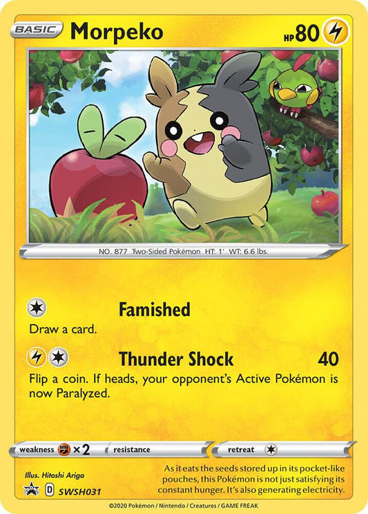 Pokemon Morpeko SWSH031 SWSH Black Star Promos