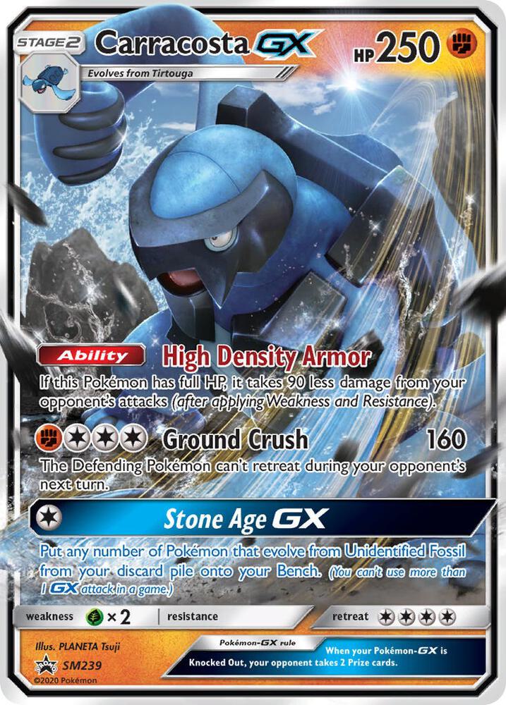 Pokemon Carracosta GX SM239 SM Black Star Promos