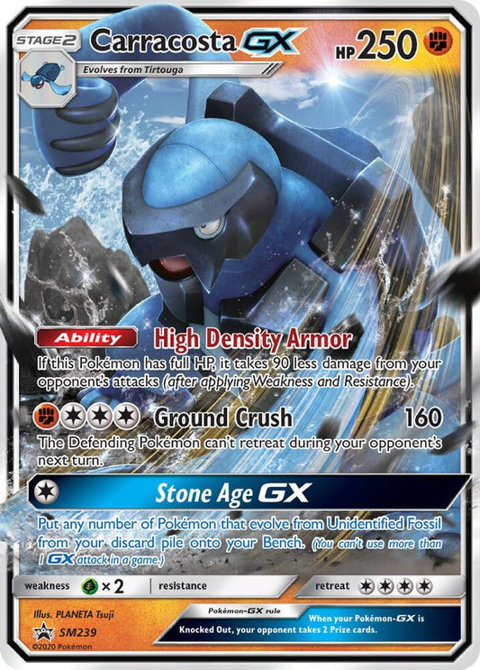 Pokemon Carracosta GX SM239 SM Black Star Promos