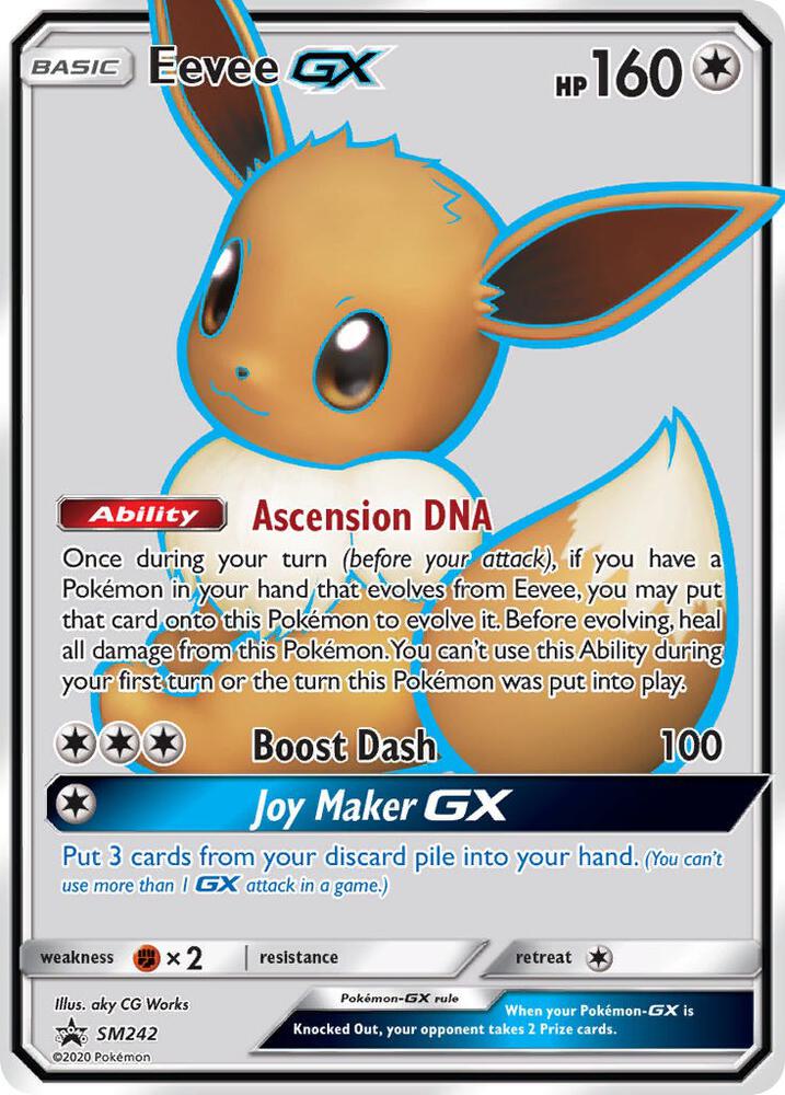 Pokemon Eevee GX SM242 SM Black Star Promos