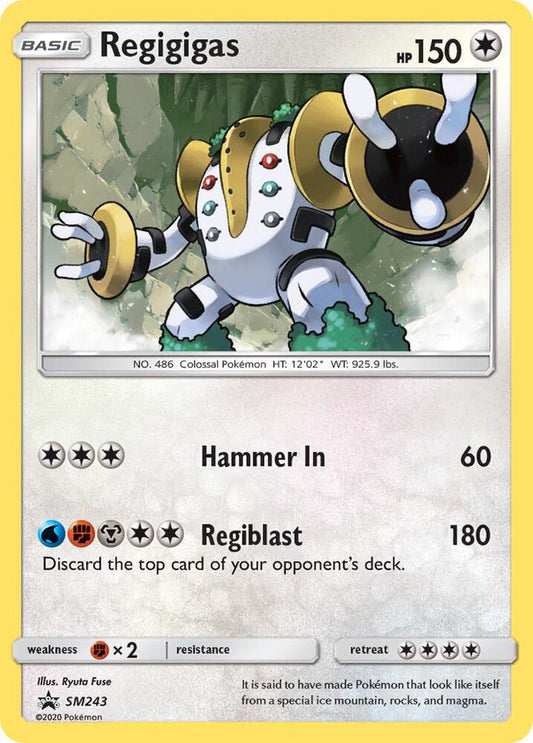 Pokemon Regigigas SM243 SM Black Star Promos