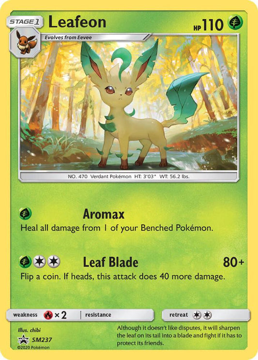 Pokemon Leafeon SM237 SM Black Star Promos