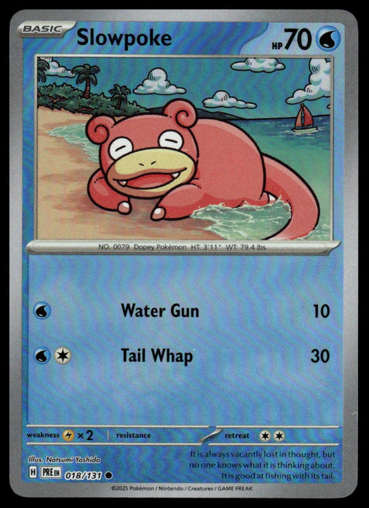 Pokemon TCG Slowpoke (Poke Ball Pattern) #018/131 SV: Prismatic Evolutions