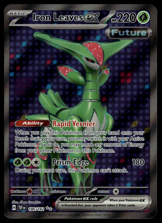 Pokemon TCG Iron Leaves ex #186/162 SV05: Temporal Forces