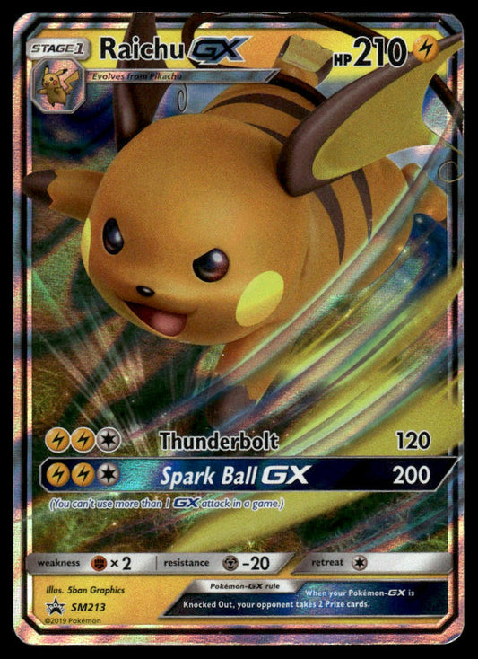 Pokemon TCG Raichu GX #SM213 SM Promos