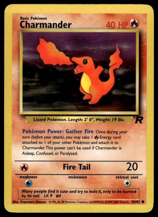 Pokemon TCG Charmander #50/82 Team Rocket
