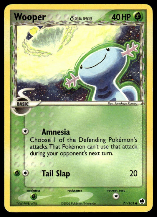 Pokemon TCG Wooper (Delta Species) #71/101 Dragon Frontiers