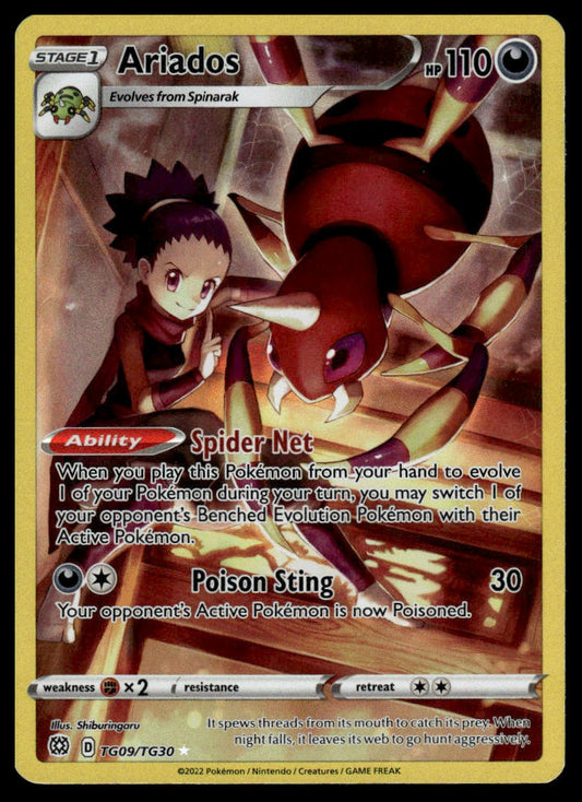Pokemon TCG Ariados #TG09/TG30 SWSH09: Brilliant Stars Trainer Gallery