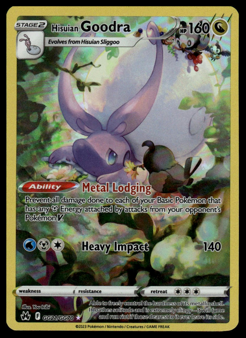 Pokemon TCG Hisuian Goodra #GG21/GG70 Crown Zenith: Galarian Gallery