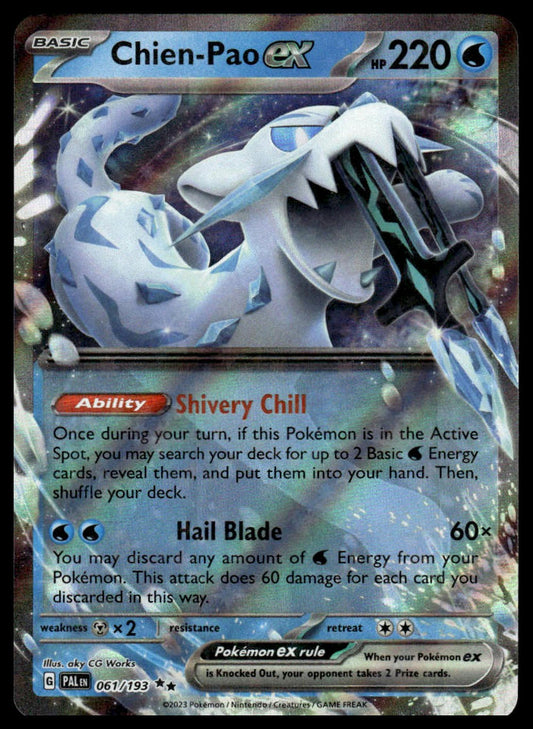 Pokemon TCG Chien-Pao ex #061/193 SV02: Paldea Evolved