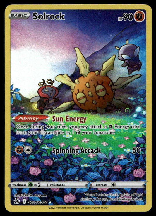 Pokemon TCG Solrock #GG15/GG70 Crown Zenith: Galarian Gallery