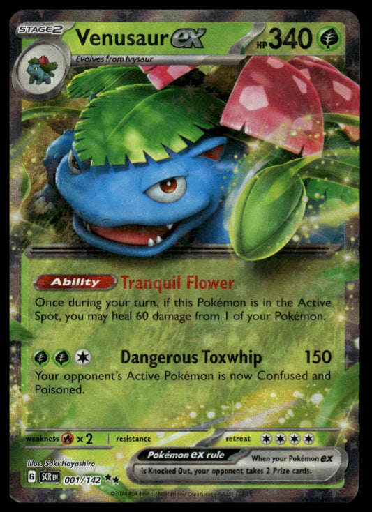 Pokemon TCG Venusaur ex #001/142 SV07: Stellar Crown