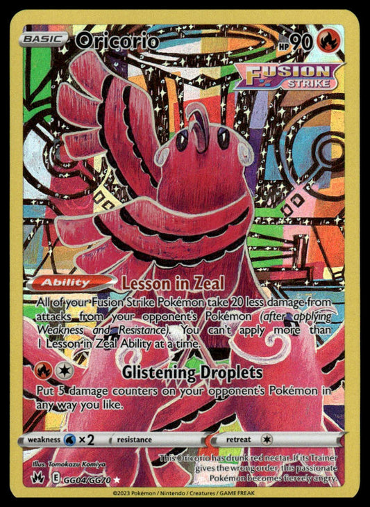 Pokemon TCG Oricorio #GG04/GG70 Crown Zenith: Galarian Gallery