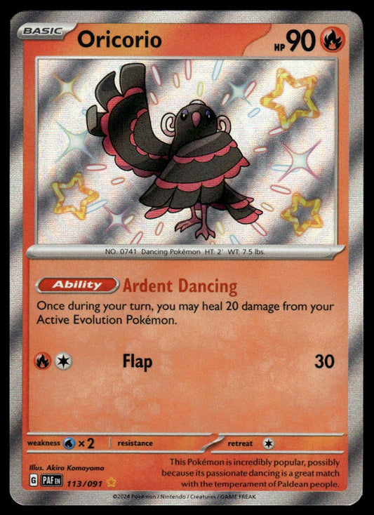 Pokemon TCG Oricorio #113/091 SV: Paldean Fates